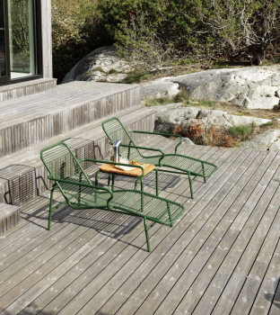 Vig Outdoor Liegestuhl dunkelgrün